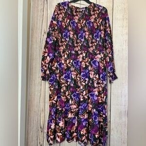 Terra & Sky Womens Plus Size Floral Maxi Dress Size 4X